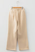 Fleece Lined Leopard Print Drawstring Elastic Waist Pants