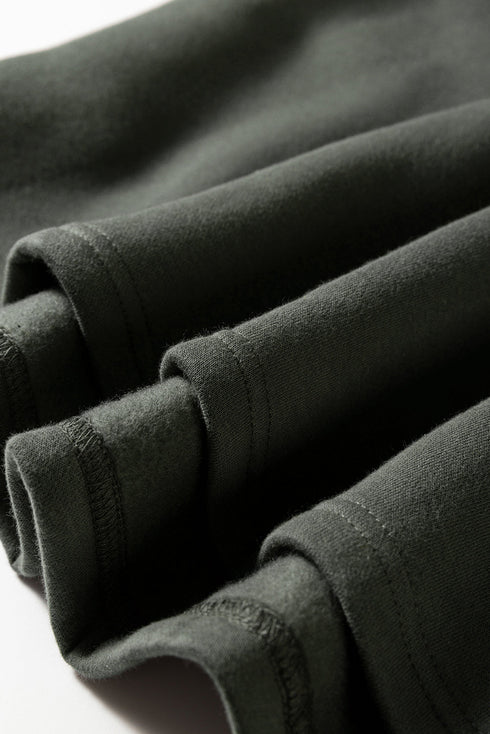 Fleece Lined Oversize Drawstring Hood Balloon Sleeve Tunic Hoodie