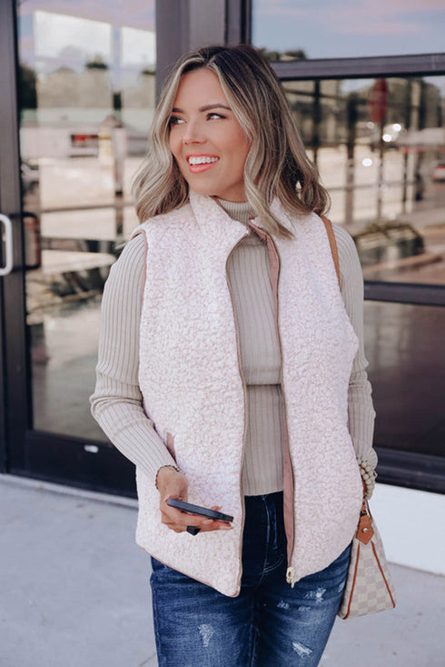 Fleece Lined Quilted Vest Coats