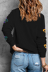 Fleur De Lis Chenille Patch Crewneck Sweatshirt