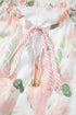 Floral And Striped Mixed Print A Line Mini Dress