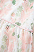 Floral And Striped Mixed Print A Line Mini Dress