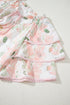 Floral And Striped Mixed Print A Line Mini Dress