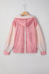 Floral Appliqu? Waffle Knit Long Sleeve Top