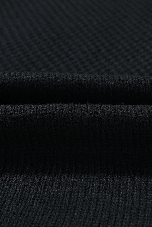 Floral Applique Drop Shoulder Bubble Sleeve Cardigan