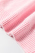 Floral Applique Shoulder Detail Soft Knit Sweater