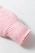 Floral Applique Shoulder Detail Soft Knit Sweater