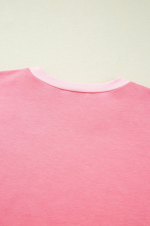 Floral Blossom Patchwork Half Sleeve T Shirt