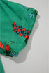 Floral Button Front Short Sleeve V Neck Blouse