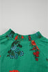 Floral Button Front Short Sleeve V Neck Blouse
