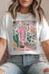 Floral Cowboy Boot Graphic Short Sleeve Jersey Tee