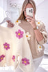 Floral Crochet Chunky Knit Sweater