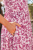 Floral Cutout Back Empire Waist Sleeveless Maxi Dress
