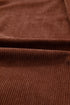 Floral Embroidered Collar Button Front Western Corduroy Jacket
