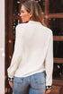Floral Embroidered Placket Button Front Woven Blouse