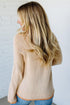 Floral Embroidered Pumpkin Long Sleeve Round Neck Knit Sweater