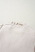 Floral Embroidered Ruffle Sleeve Notched V Neck Blouse