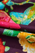 Floral Embroidered Trim Half Sleeve Woven Cotton Blouse