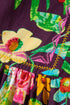 Floral Embroidered Trim Half Sleeve Woven Cotton Blouse