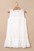 Floral Eyelet Embroide Sleeveless Shift Dress