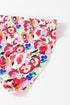 Floral Half Sleeve Deep V Neck Cutout Back Split Maxi Dress