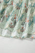 Floral Knotted Strap Smocked Tiered Ruffle Mini Dress