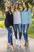 Floral Lace Off The Shoulder Scalloped Long Sleeve Blouse