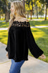 Floral Lace Off The Shoulder Scalloped Long Sleeve Blouse