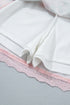 Floral Lace Trim Long Sleeve Coordinated Two Piece Skirt Set