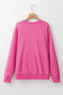 Floral Letter Mama Graphic Crew Neck Sweatshirt