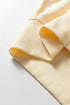 Floral Patched Raw Seam Bow Detail Baggy Long Sleeve Top