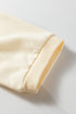 Floral Patched Raw Seam Bow Detail Baggy Long Sleeve Top