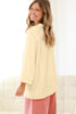 Floral Patched Raw Seam Bow Detail Baggy Long Sleeve Top
