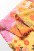Floral Patchwork Cut Out Bracelet Sleeve A Line Maxi Dress