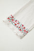 Floral Patchwork Gauze Cotton Henley Button Up Blouse
