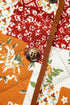 Floral Patchwork Quilted V Neck Button Vest