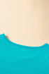 Floral Pattern Crochet Knit Short Sleeve Top