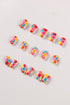 Floral Pattern Durable ABS Press On False Nails