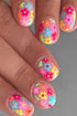 Floral Pattern Durable ABS Press On False Nails
