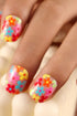Floral Pattern Durable ABS Press On False Nails