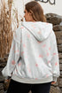 Floral Pattern Relaxed Fit Casual Plus Size Hoodie