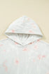Floral Pattern Relaxed Fit Casual Plus Size Hoodie