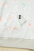 Floral Pattern Relaxed Fit Casual Plus Size Hoodie