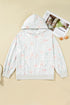 Floral Pattern Relaxed Fit Casual Plus Size Hoodie