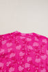 Floral Pintuck Button Front Tiered Midi Dress