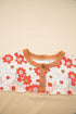 Floral Plaid Patchwork Mixed Print Long Sleeve Top