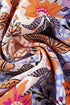 Floral Print Bishop Sleeve Frilled Round Neck Blouse