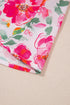 Floral Print Boxy Fit Ruffle Sleeve V Neck Blouse