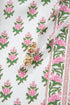 Floral Print Bubble Sleeve Neck Tie Ruffled Dress
