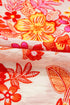 Floral Print Button Detail Keyhole Puff Sleeve Blouse